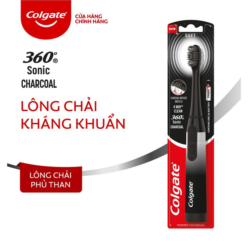 Sản phẩm bàn chải điện Colgate 360 Sonic Charcoal