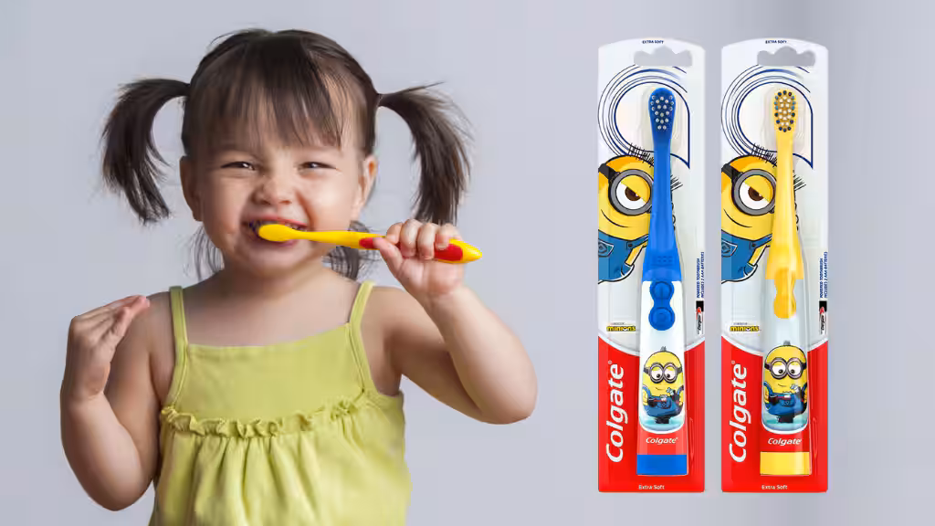 Chọn bàn chải đánh răng cho trẻ ở các độ tuổi khác nhau - colgate