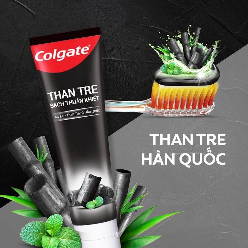 Kem đánh răng than tre và bạc hà
